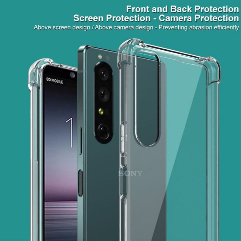 Cover Sony Xperia 1 IV Gennemsigtig Med Imak Skærmfilm