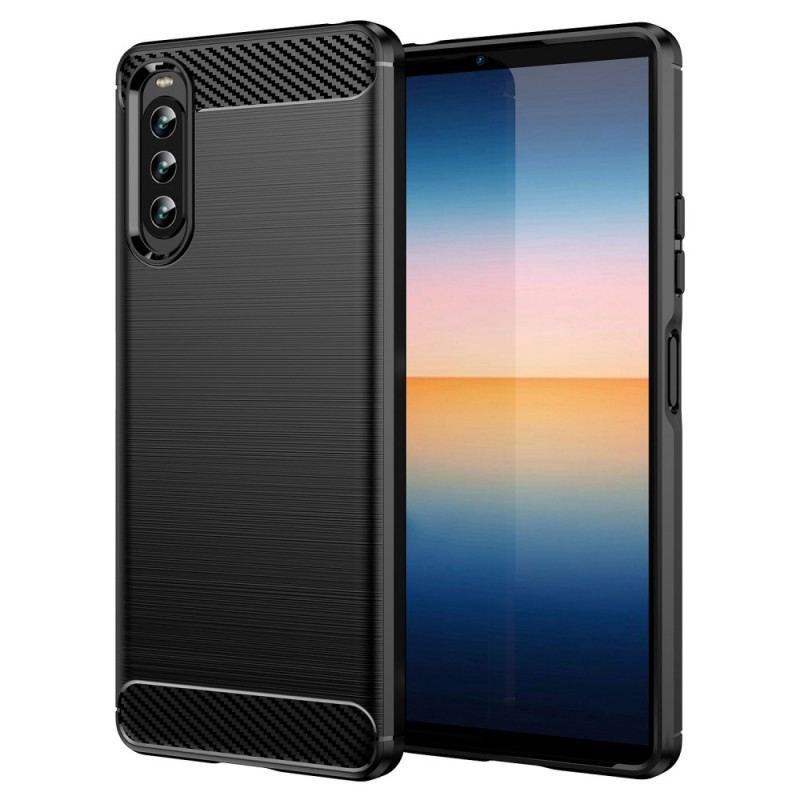 Cover Sony Xperia 10 IV Børstet Kulfiber