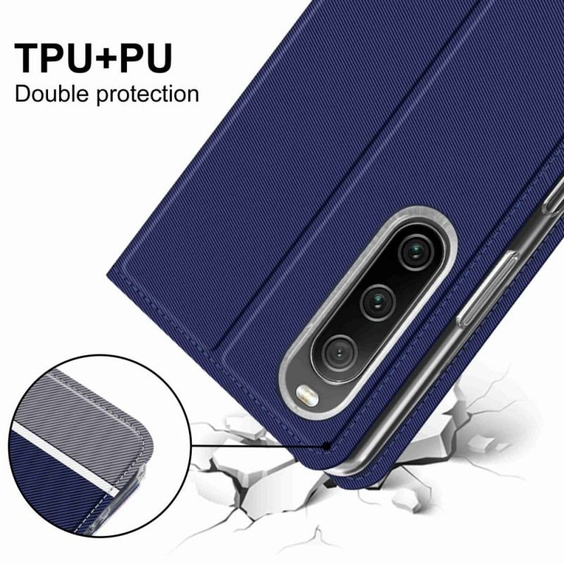 Cover Sony Xperia 10 IV Flip Cover Bicolor Baiyu