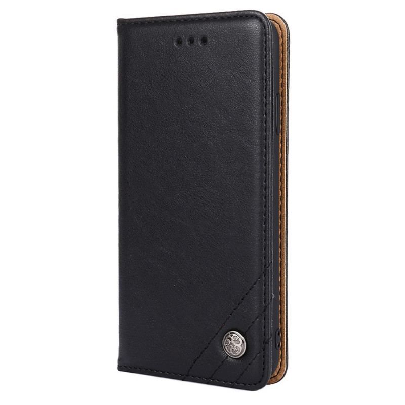 Cover Sony Xperia 10 IV Flip Cover Dekorativ Nitte I Imiteret Læder