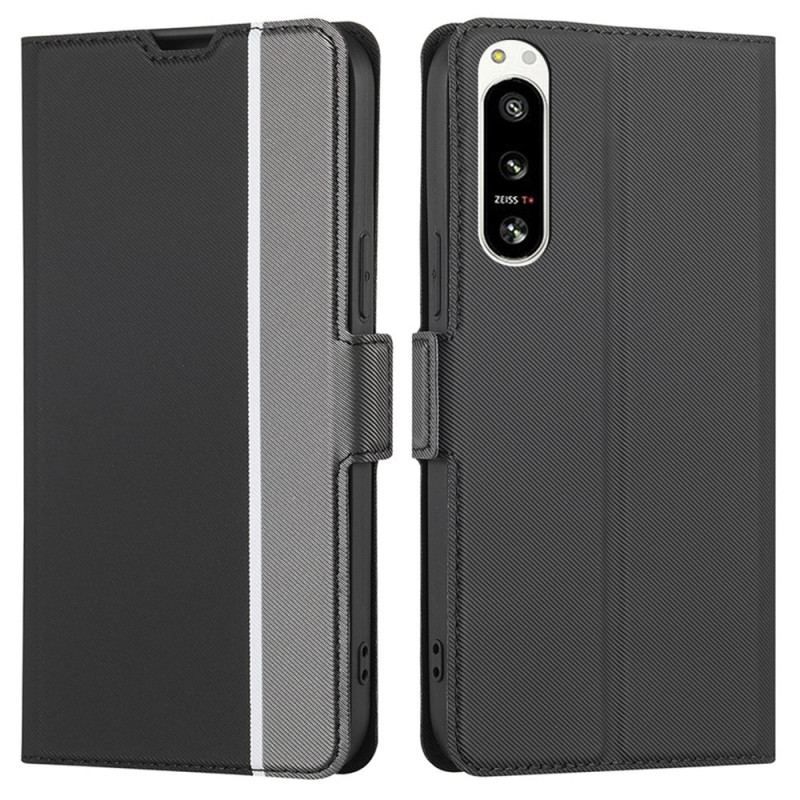 Cover Sony Xperia 5 IV Flip Cover Ultra Fin Bicolor