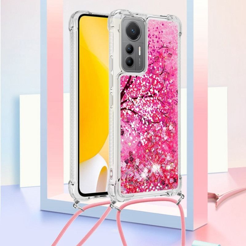 Cover Xiaomi 12 Lite Med Snor Sequin Snøretræ