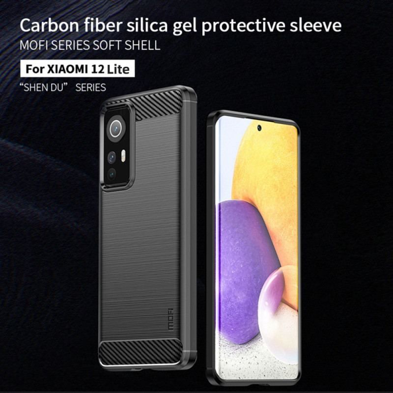 Cover Xiaomi 12 Lite Mofi Børstet Kulfiber