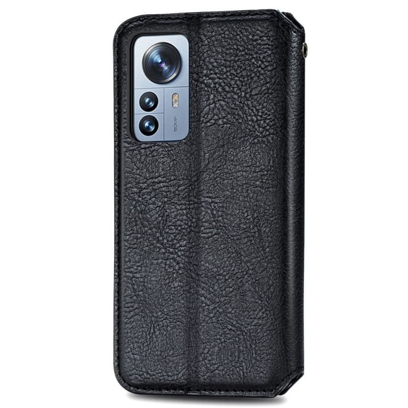 Cover Xiaomi 12 Pro Flip Cover 3d Mønster