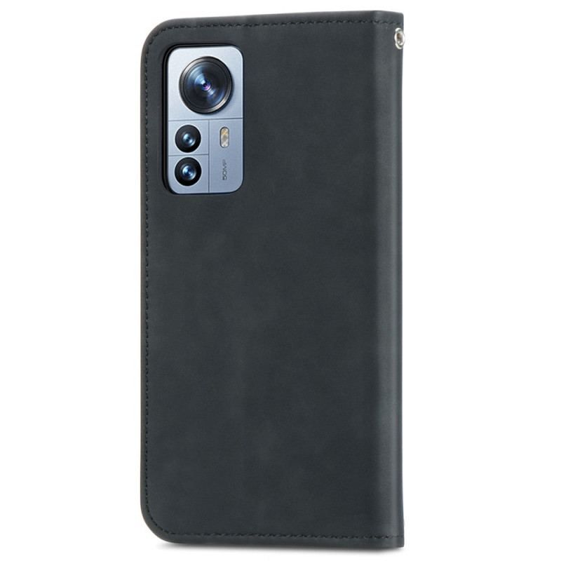 Cover Xiaomi 12 Pro Flip Cover Hud-følelse