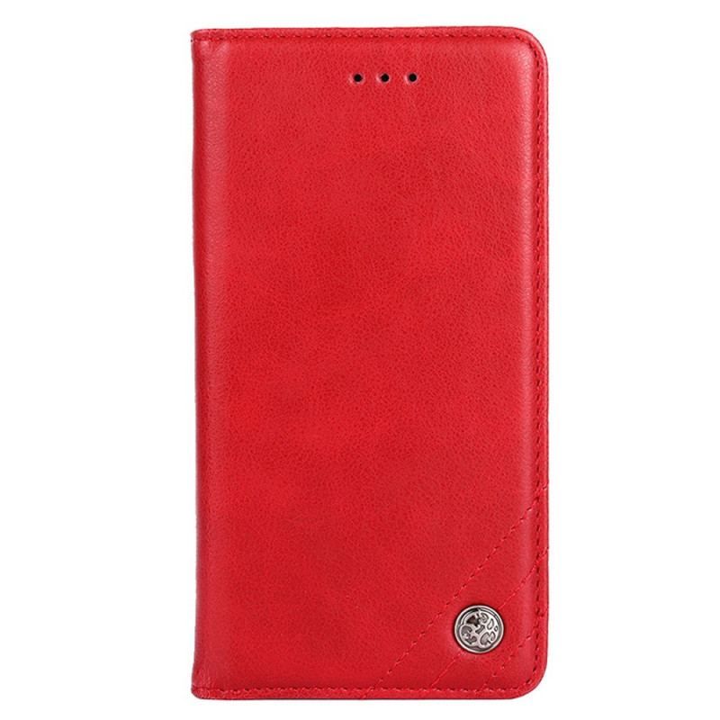 Cover Xiaomi 12 Pro Flip Cover Stil Lædernitte