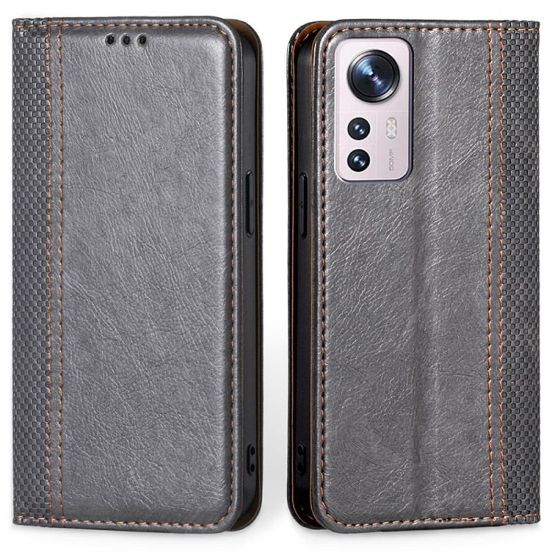 Cover Xiaomi 12 Pro Flip Cover Vintage Lædereffekt