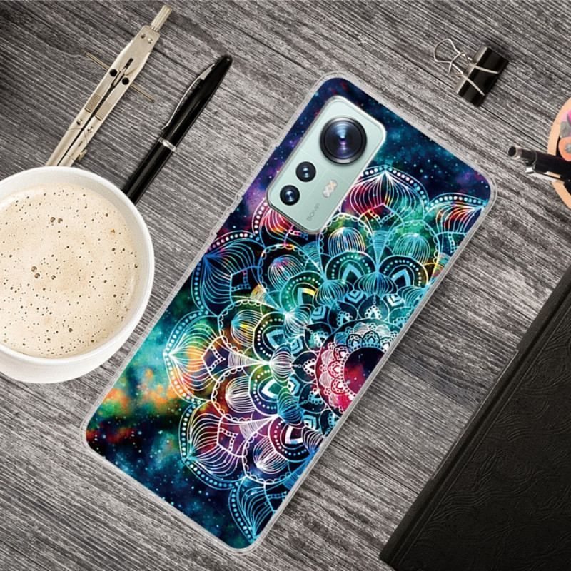 Cover Xiaomi 12 Pro Silikone Mandala Design