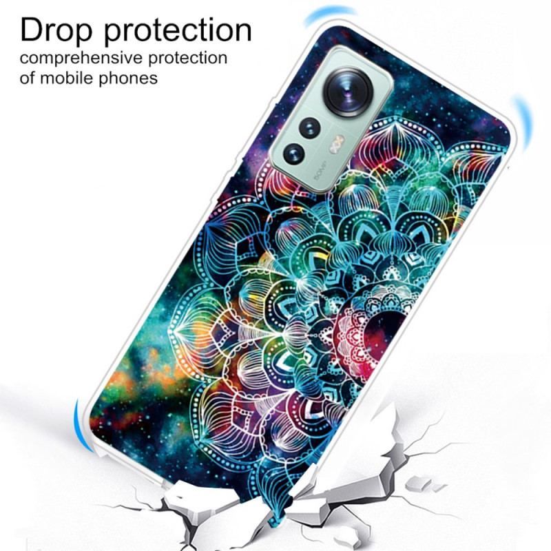 Cover Xiaomi 12 Pro Silikone Mandala Design