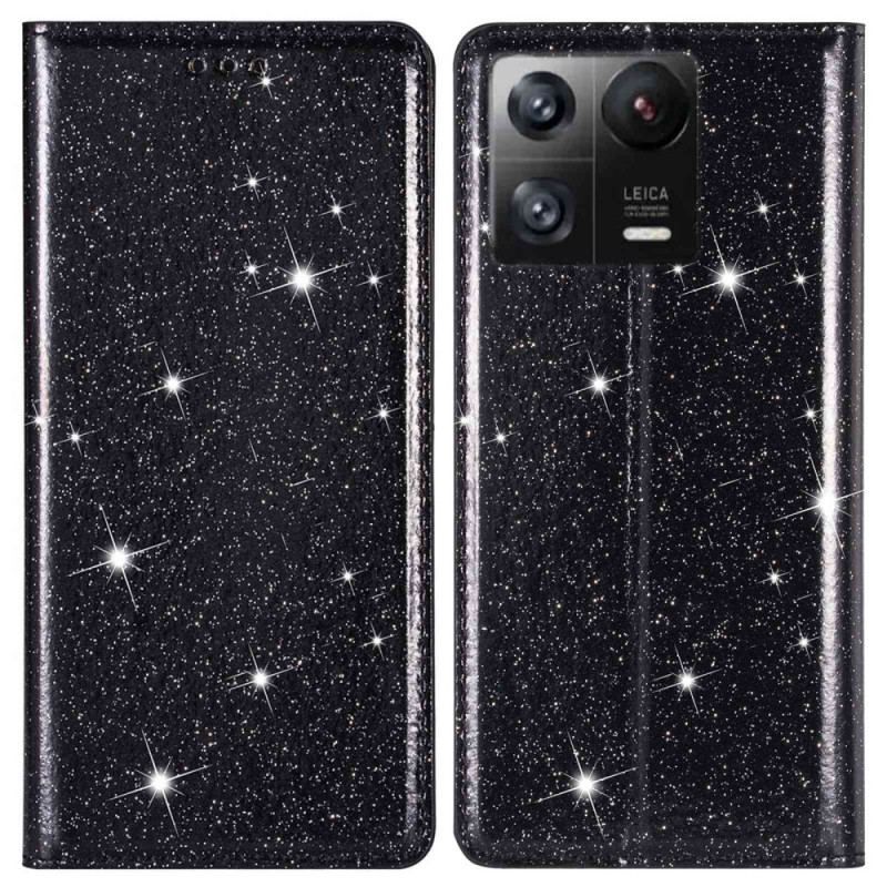 Cover Xiaomi 13 Flip Cover Sequin Stil