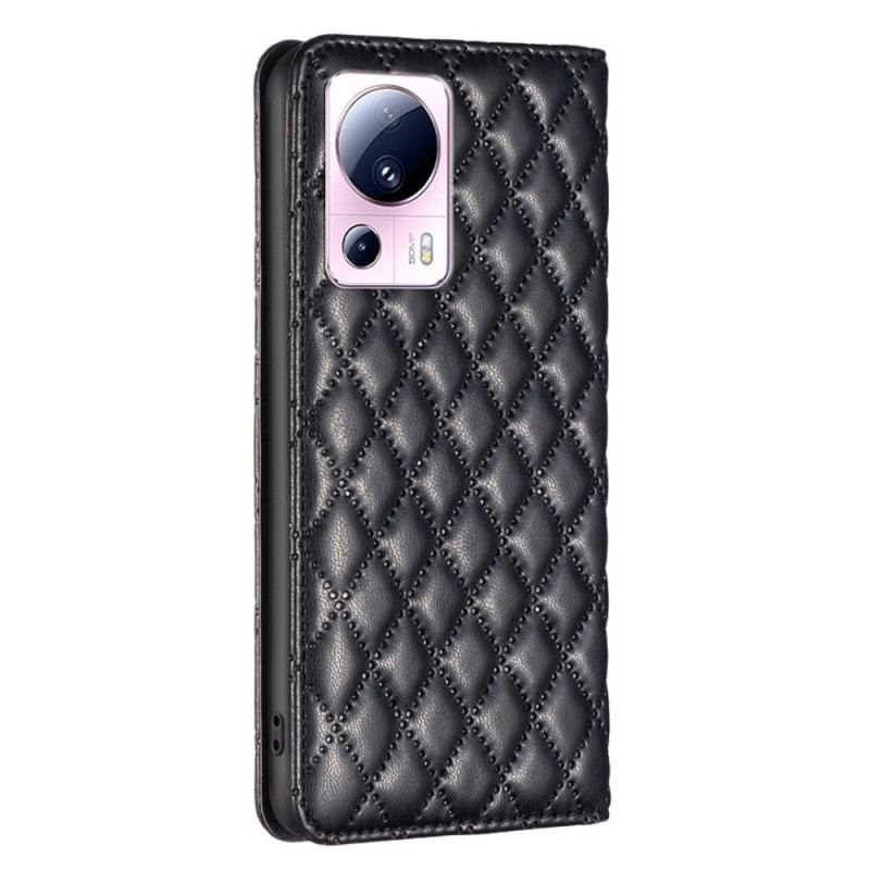 Cover Xiaomi 13 Lite Flip Cover Binfen Farvestil Quiltet