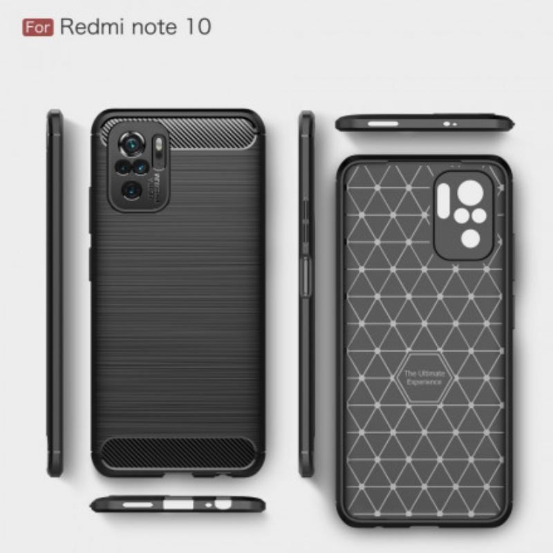 Cover Xiaomi Redmi Note 10 / 10S Børstet Kulfiber