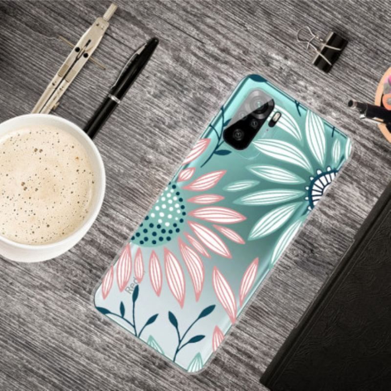 Cover Xiaomi Redmi Note 10 / 10S Gennemsigtig En Blomst