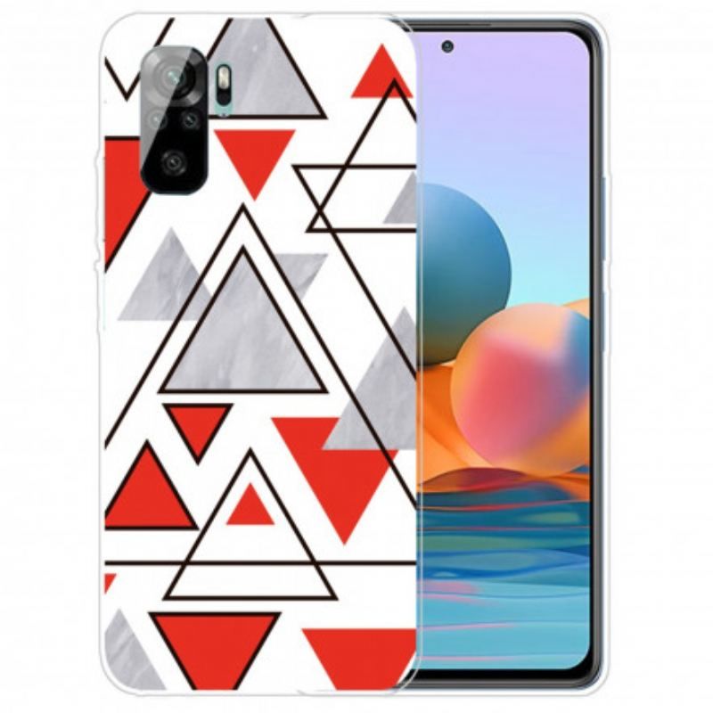 Cover Xiaomi Redmi Note 10 / 10S Marmor Trekanter