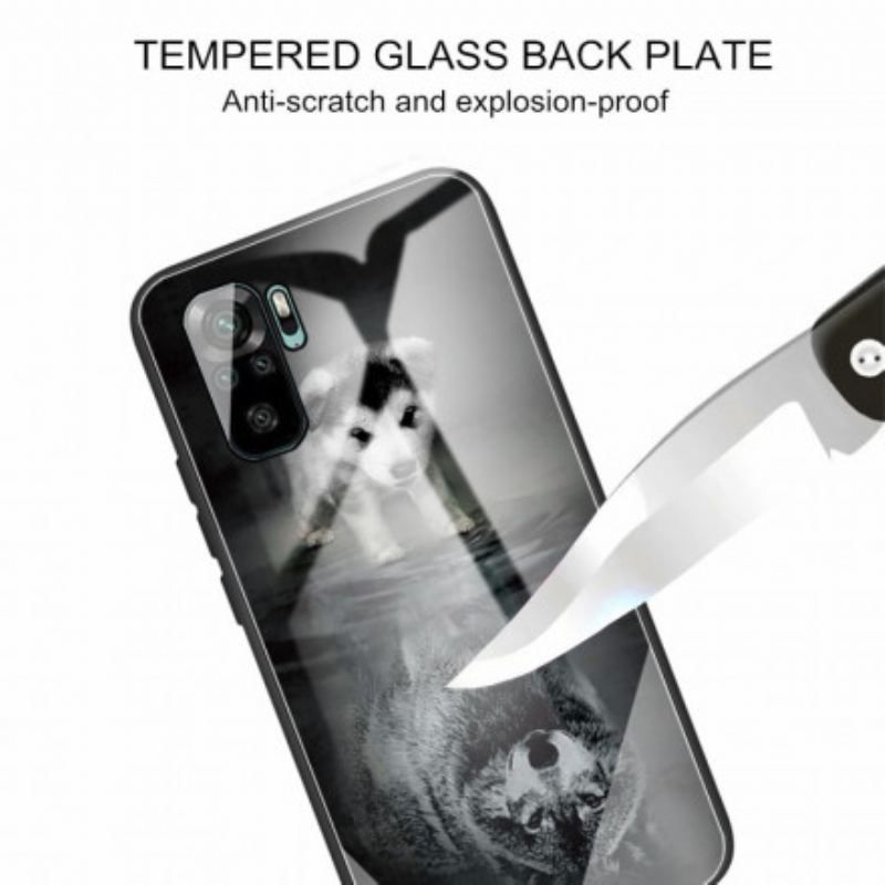 Cover Xiaomi Redmi Note 10 / 10S Puppy Dream Hærdet Glas