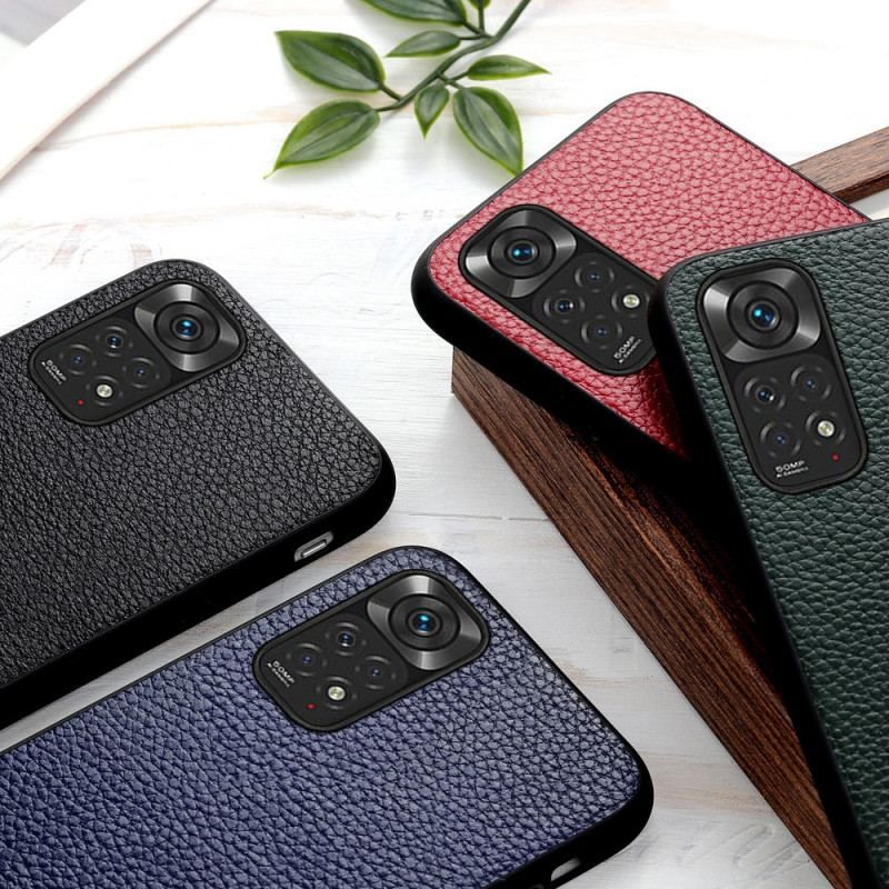 Cover Xiaomi Redmi Note 11 / 11S Ægte Litchi Læder