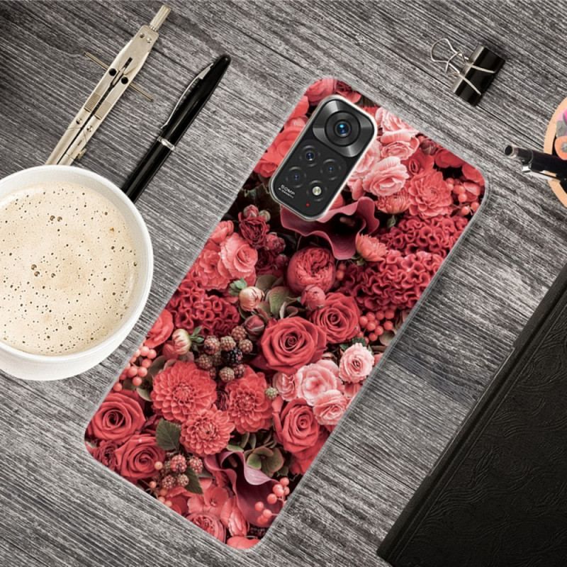 Cover Xiaomi Redmi Note 11 / 11S Intense Blomster