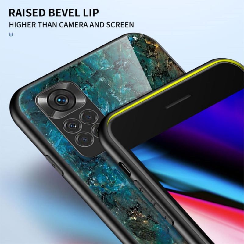 Cover Xiaomi Redmi Note 11 / 11S Marmorfarver Hærdet Glas