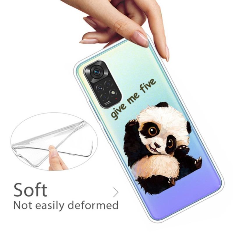 Cover Xiaomi Redmi Note 11 / 11S Sømløs Panda Giv Me Five