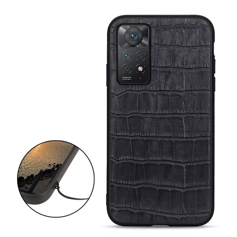 Cover Xiaomi Redmi Note 11 Pro / 11 Pro 5G Ægte Crocodile Texture Læder