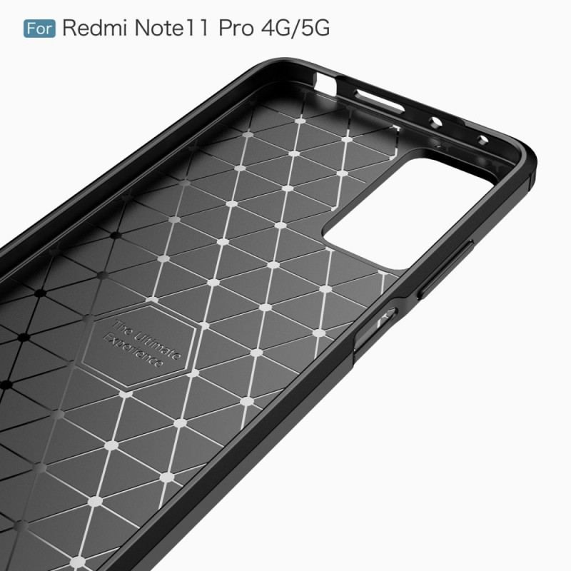 Cover Xiaomi Redmi Note 11 Pro / 11 Pro 5G Børstet Kulfiber