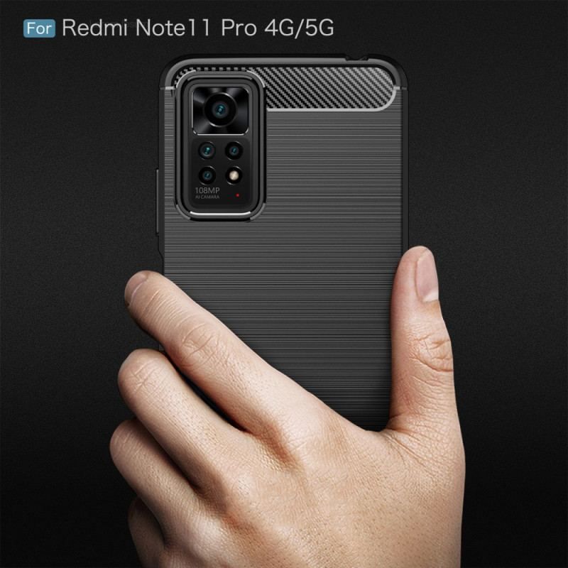 Cover Xiaomi Redmi Note 11 Pro / 11 Pro 5G Børstet Kulfiber