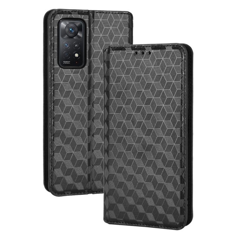 Cover Xiaomi Redmi Note 11 Pro / 11 Pro 5G Flip Cover 3d Diamant Læder Effekt