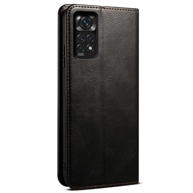 Cover Xiaomi Redmi Note 11 Pro / 11 Pro 5G Flip Cover Voksbehandlet Kunstlæder