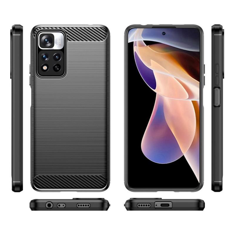 Cover Xiaomi Redmi Note 11 Pro Plus 5G Børstet Kulfiber