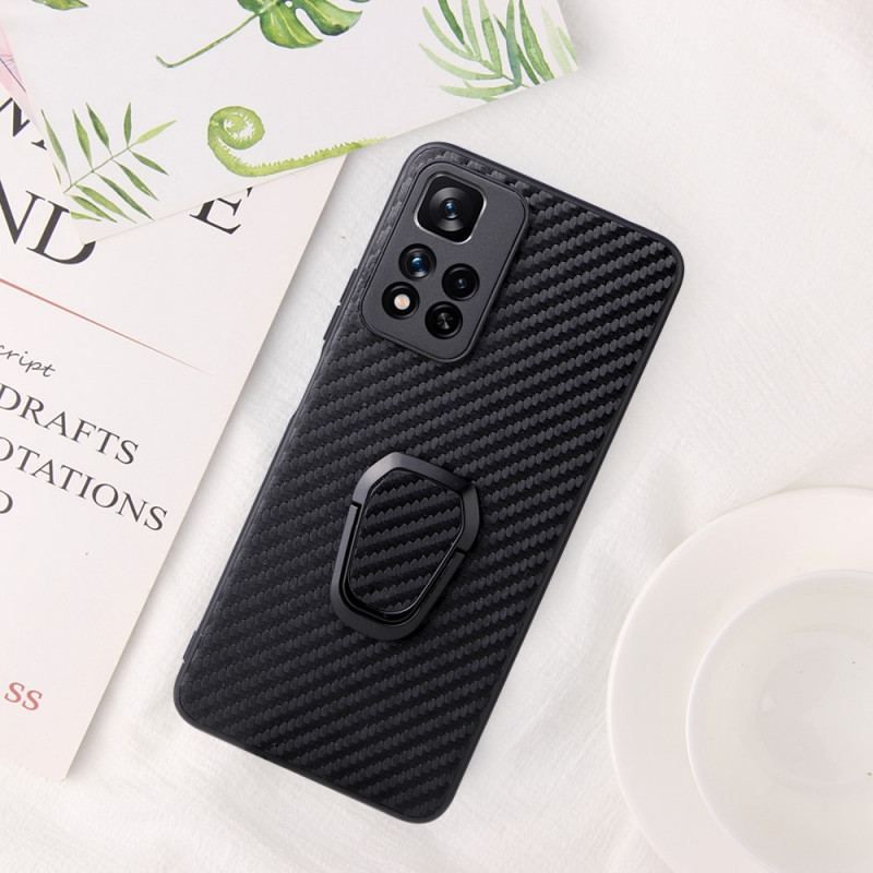 Cover Xiaomi Redmi Note 11 Pro Plus 5G Carbon Fiber Ring-support