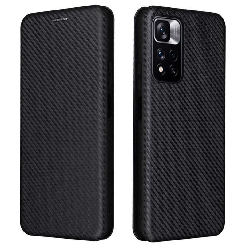 Cover Xiaomi Redmi Note 11 Pro Plus 5G Flip Cover Farvet Carbon Silikone