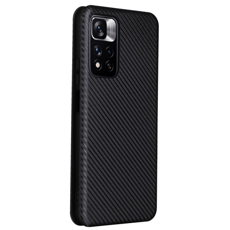 Cover Xiaomi Redmi Note 11 Pro Plus 5G Flip Cover Farvet Carbon Silikone