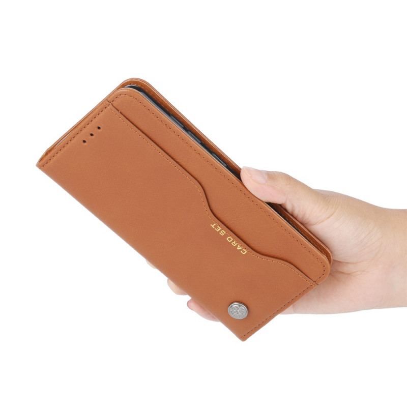 Cover Xiaomi Redmi Note 11 Pro Plus 5G Flip Cover Kortholder I Imiteret Læder