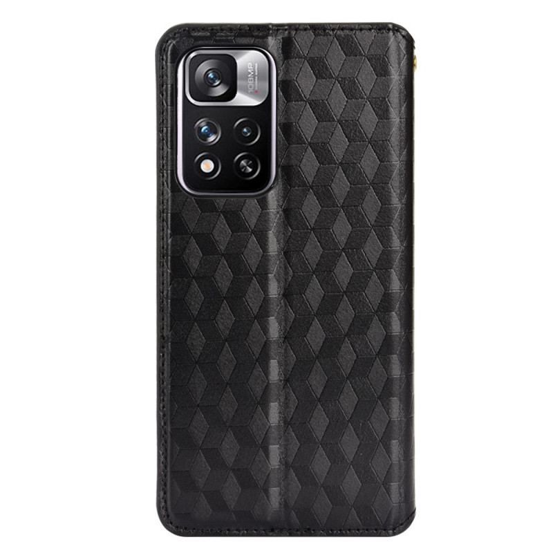 Cover Xiaomi Redmi Note 11 Pro Plus 5G Flip Cover Lædereffekt 3d-tekstur