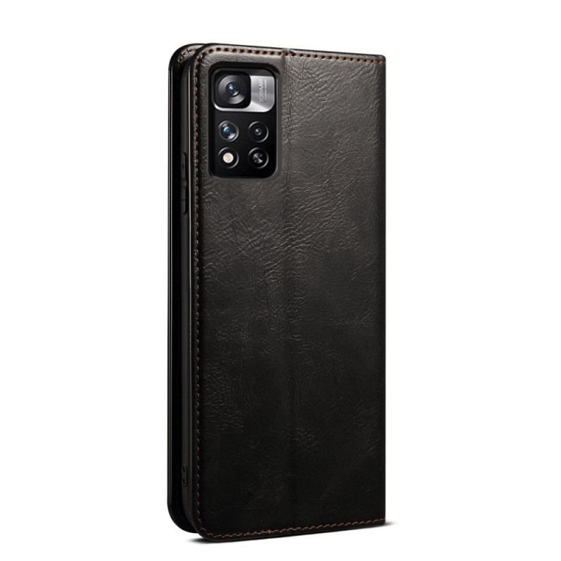 Cover Xiaomi Redmi Note 11 Pro Plus 5G Flip Cover Voksbehandlet Kunstlæder