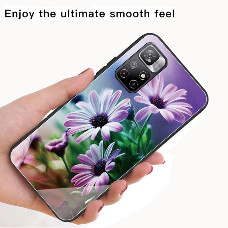 Cover Xiaomi Redmi Note 11 Pro Plus 5G Hærdet Glas Blomster