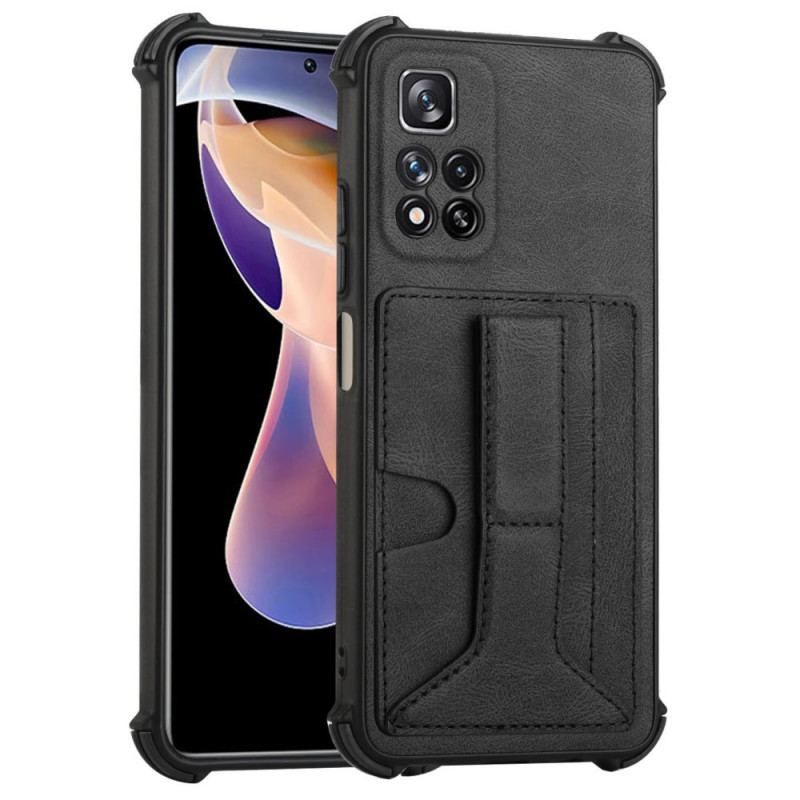 Cover Xiaomi Redmi Note 11 Pro Plus 5G Læderstander Og Kortholder