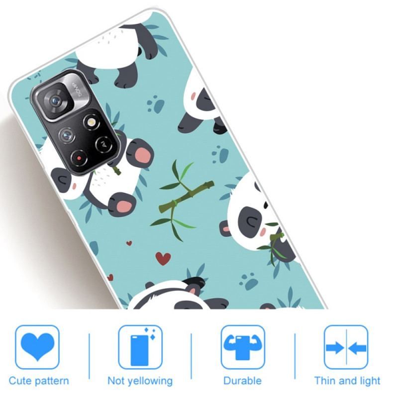 Cover Xiaomi Redmi Note 11 Pro Plus 5G Silikone Bundt Pandaer