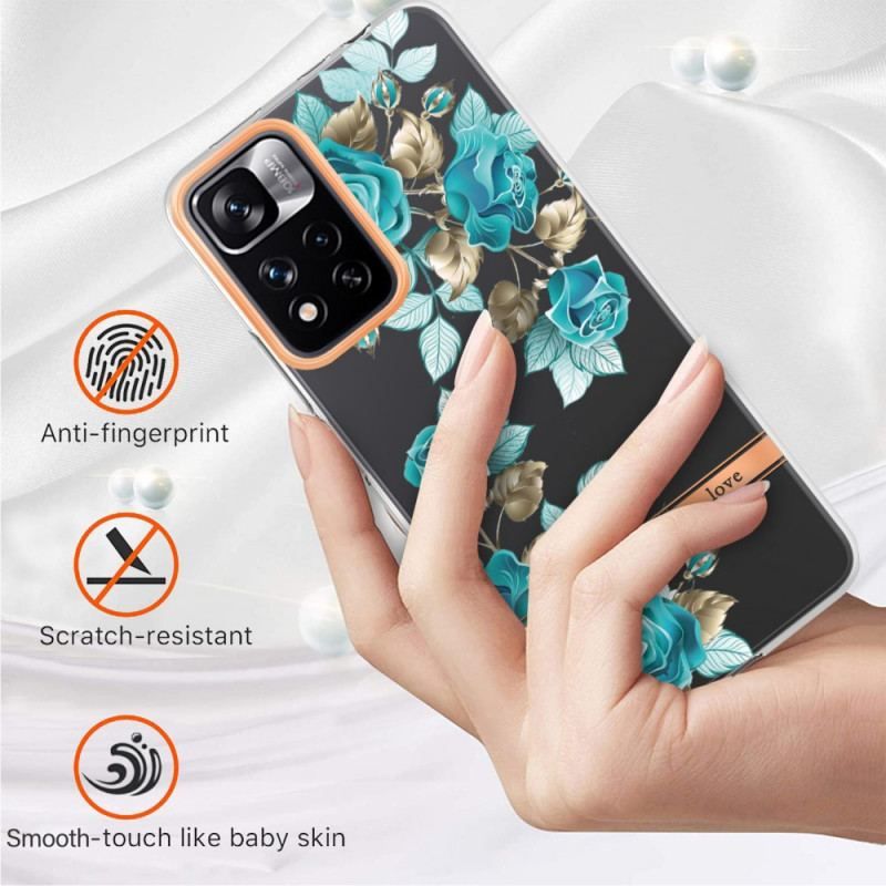 Cover Xiaomi Redmi Note 11 Pro Plus 5G Sømløs Blomster