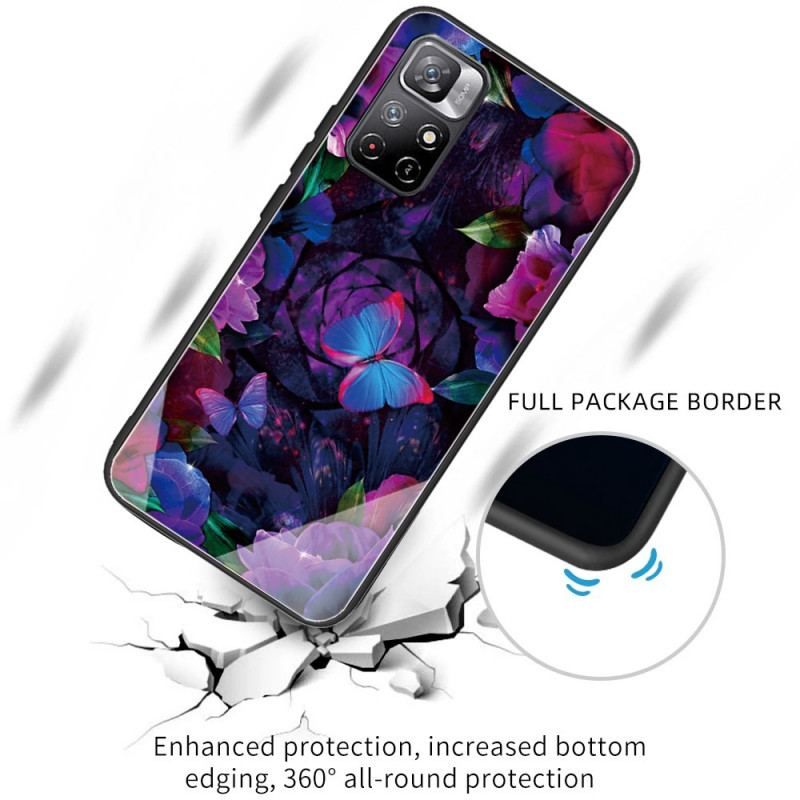 Cover Xiaomi Redmi Note 11 Pro Plus 5G Sommerfugle Variation Hærdet Glas