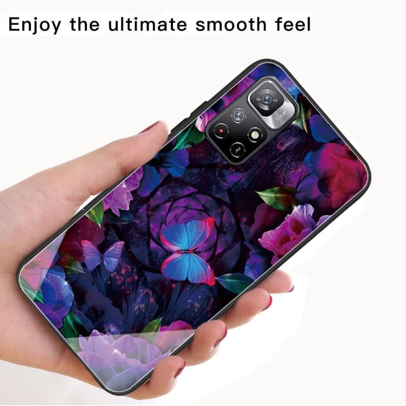 Cover Xiaomi Redmi Note 11 Pro Plus 5G Sommerfugle Variation Hærdet Glas