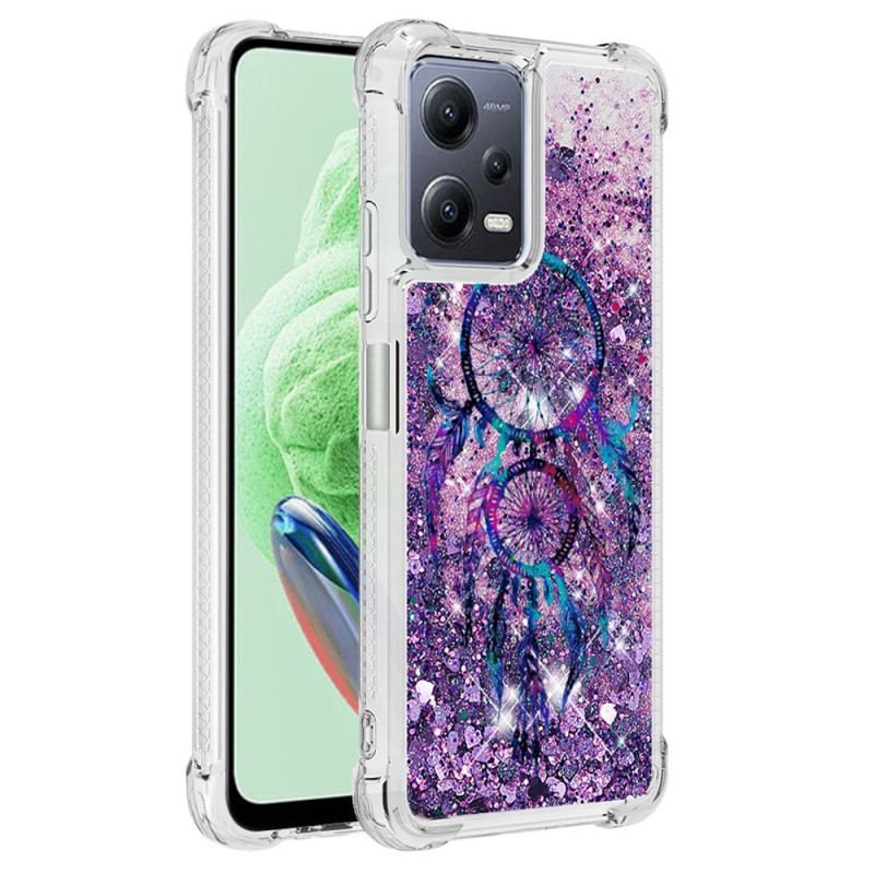 Cover Xiaomi Redmi Note 12 5G Drømmefanger Pailletter