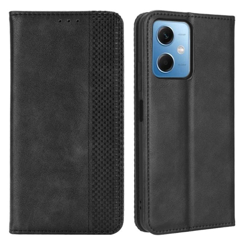 Cover Xiaomi Redmi Note 12 5G Flip Cover Stiliseret