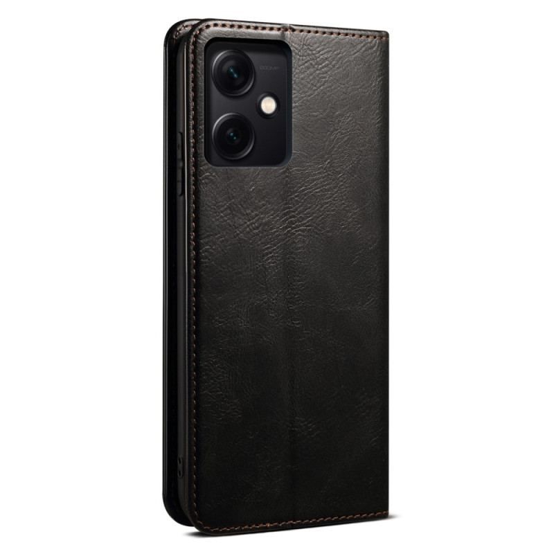 Cover Xiaomi Redmi Note 12 5G Flip Cover Voksbehandlet Kunstlæder