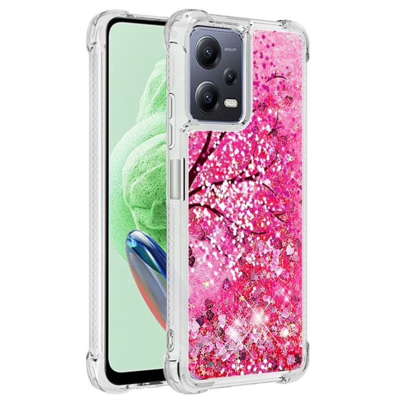 Cover Xiaomi Redmi Note 12 5G Glitter Træ