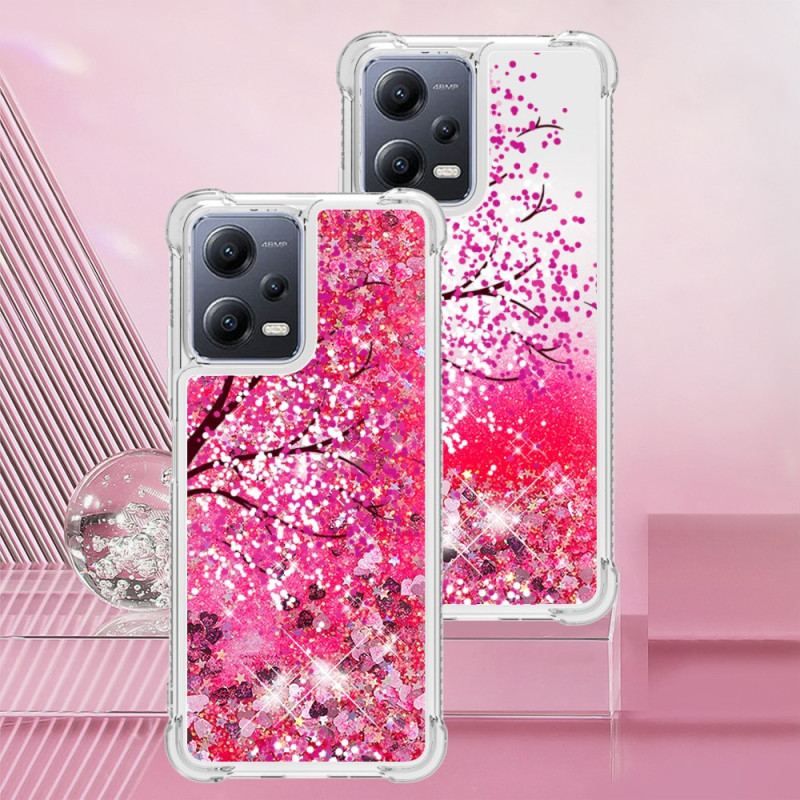 Cover Xiaomi Redmi Note 12 5G Glitter Træ