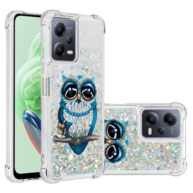 Cover Xiaomi Redmi Note 12 5G Pailletter Miss Owl