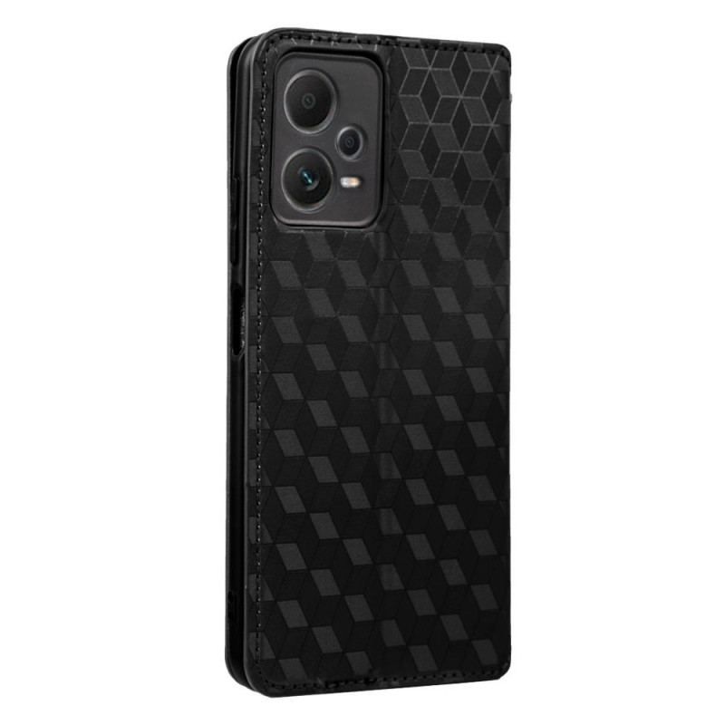 Cover Xiaomi Redmi Note 12 Pro Flip Cover 3d Mønster