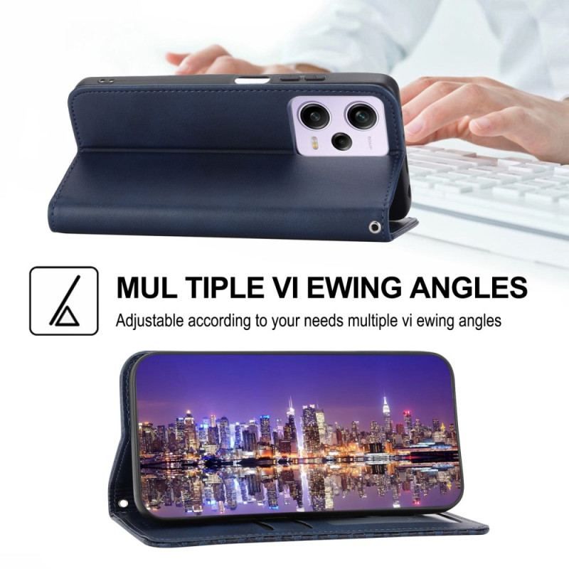 Cover Xiaomi Redmi Note 12 Pro Flip Cover Stil Læder 3d Mønster