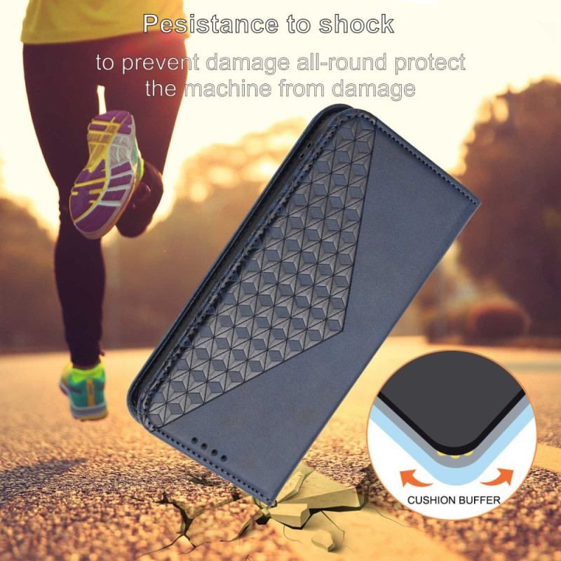 Cover Xiaomi Redmi Note 12 Pro Flip Cover Stil Læder 3d Mønster